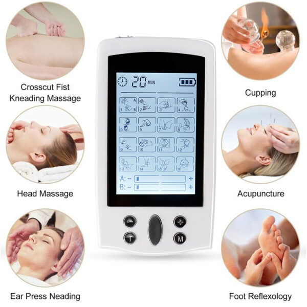 16 Mode Dual Output Digital Electronic Pulse Massager