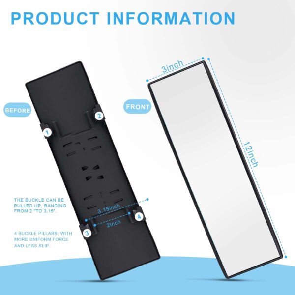 Panoramic Wide Angle Rearview Car Mirror - Image 7